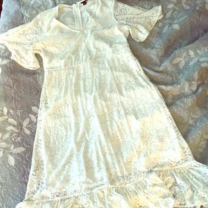 boho lace bodycon dress